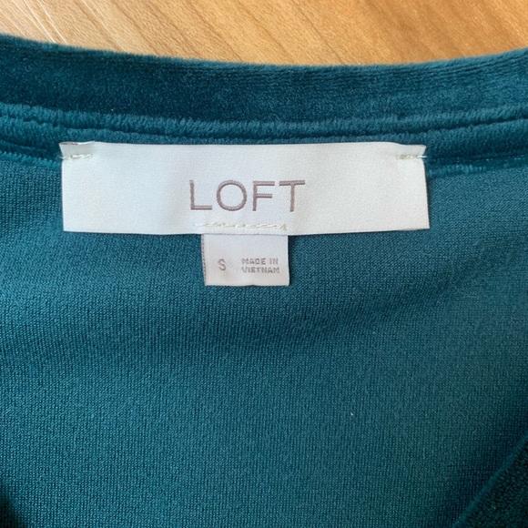 LOFT Velour V Neck Top - Picture 5 of 8